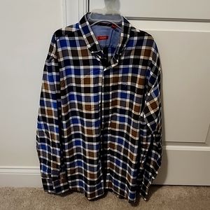 Mens Izod Large Button Down